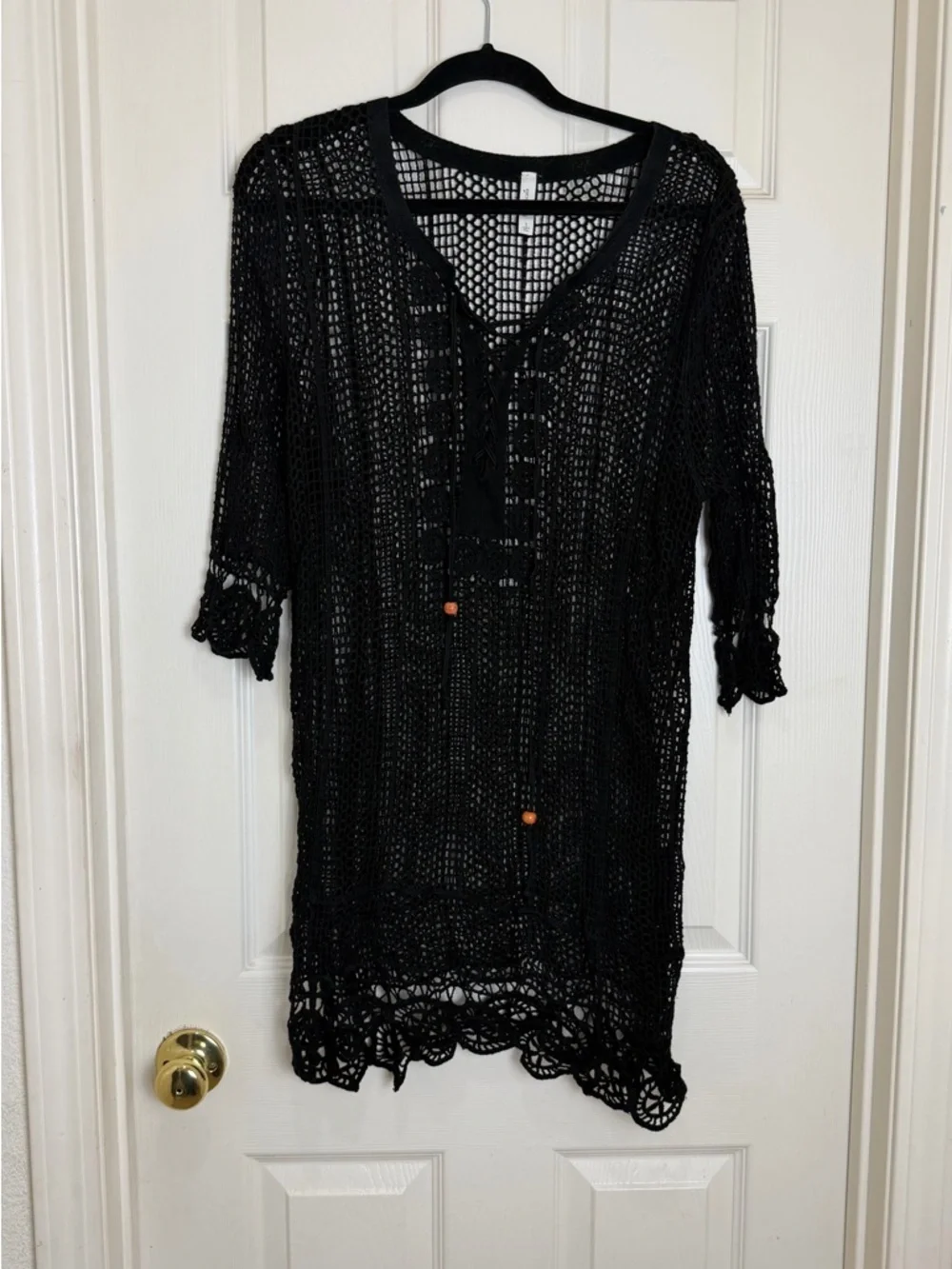 Francesca’s  Crochet Swim Cover-Up Dress size S